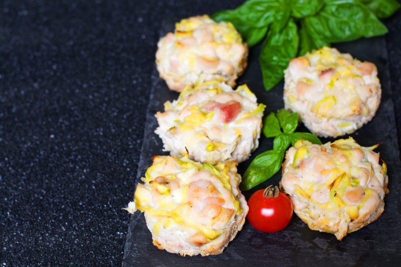 Мясные маффины с кабачком рецепт