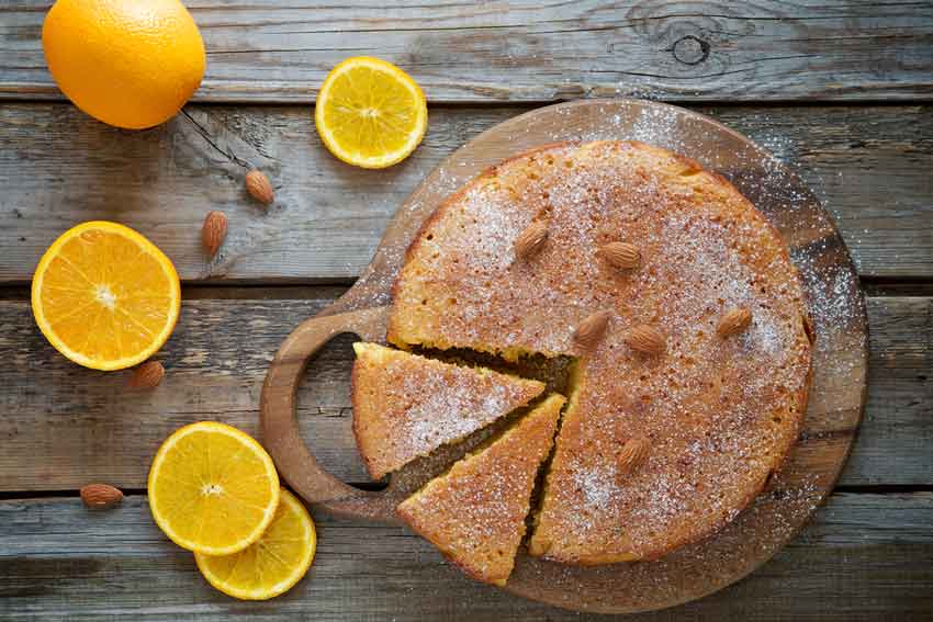 Орехово-апельсиновый пирог фото