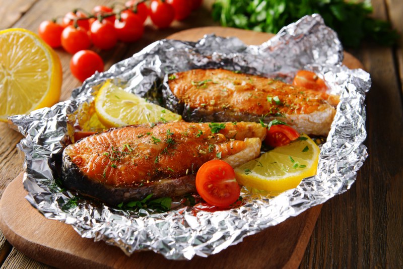 Рыба с картошкой в фольге в духовке — Пошаговый Кулинарный Рецепт Приготовления Рыбы с Фото