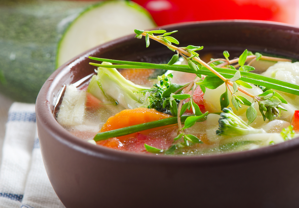Куриный суп с овощами фото