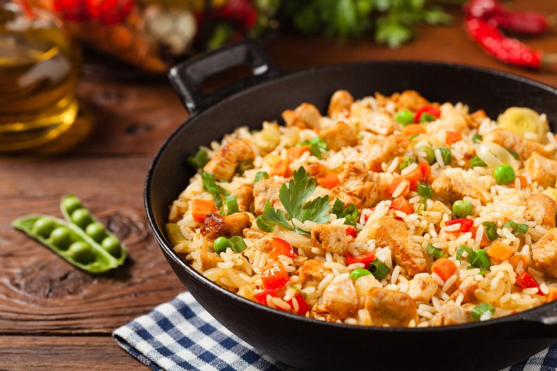 Рецепт риса с овощами