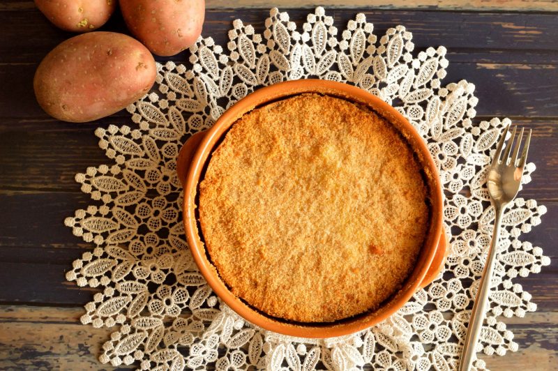 Простой картофельный пирог в духовке: рецепт с фото