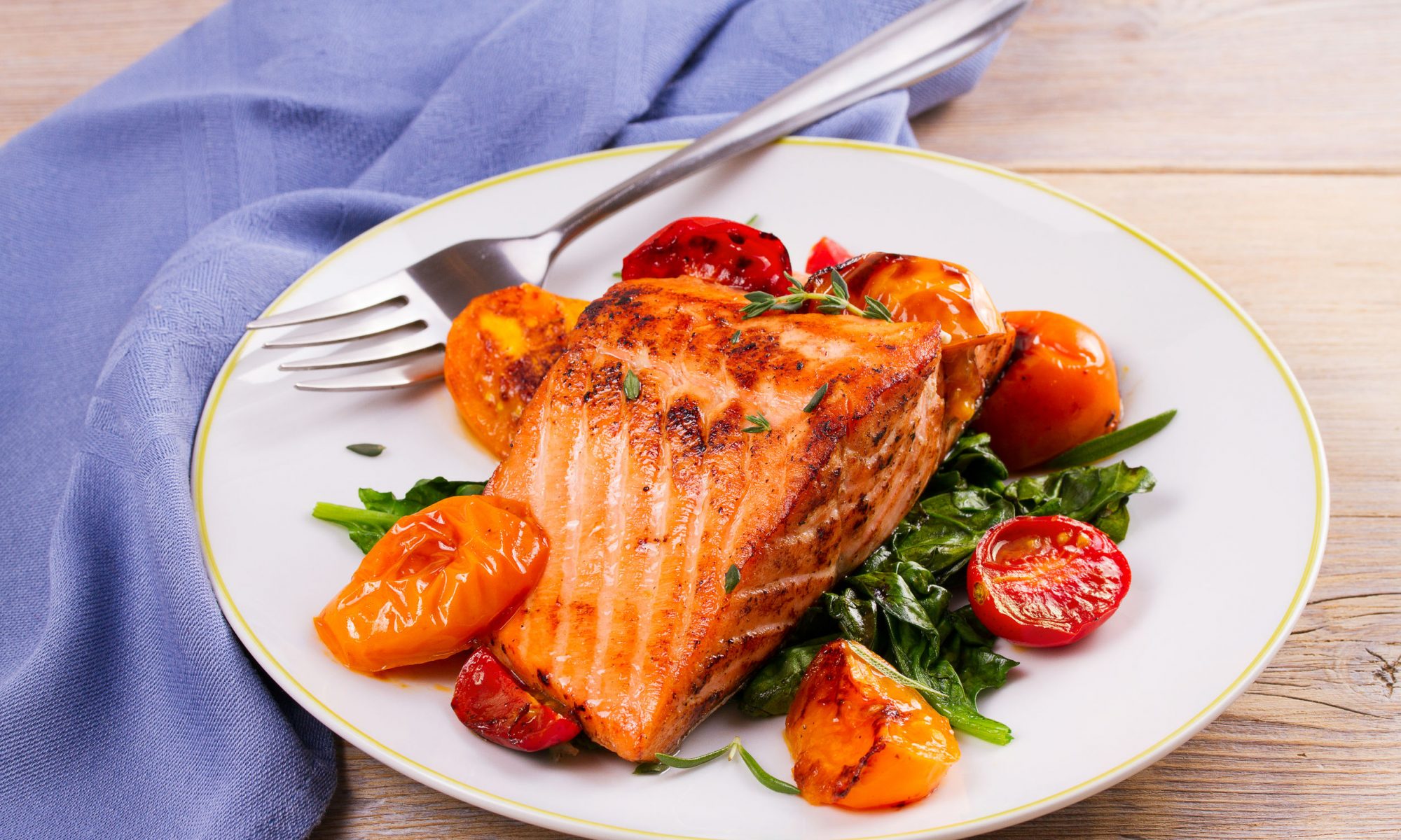 Сёмга в апельсиновой глазури