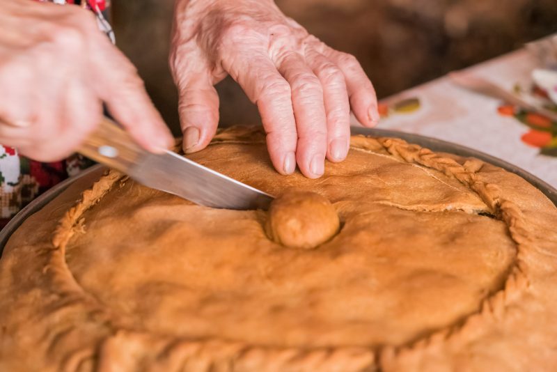 Бэлиш с картофельно-мясной начинкой