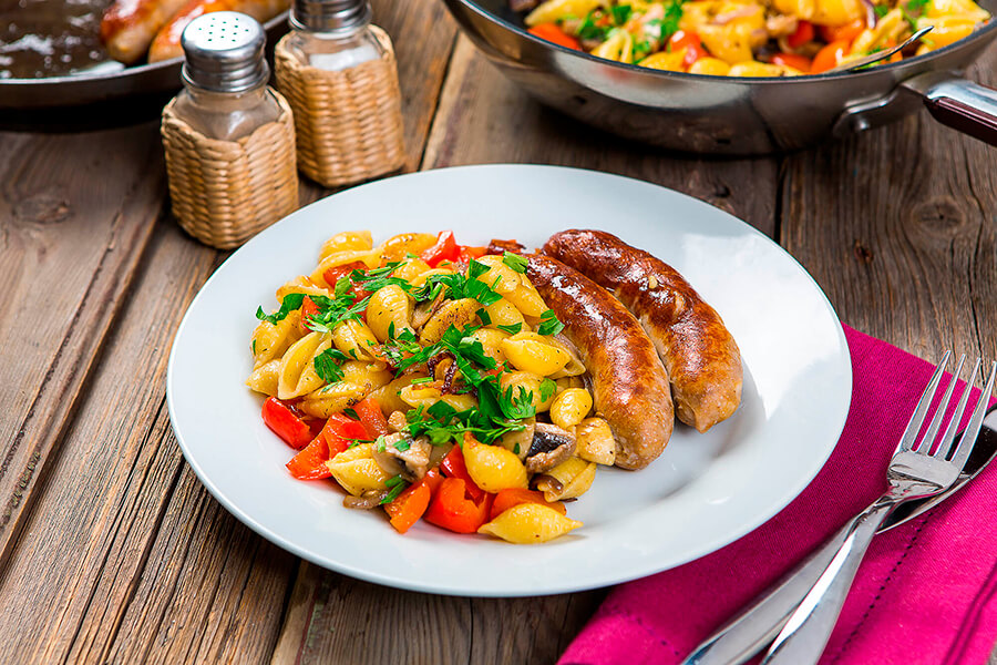 Картофельные ньокки с соусом из шпината и сыра Горгонзола