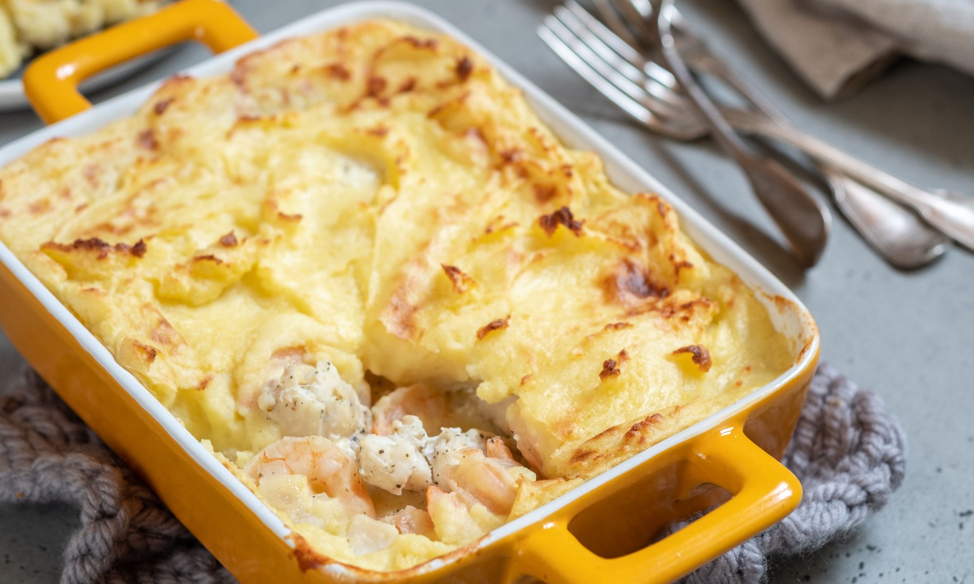 fish pie topped