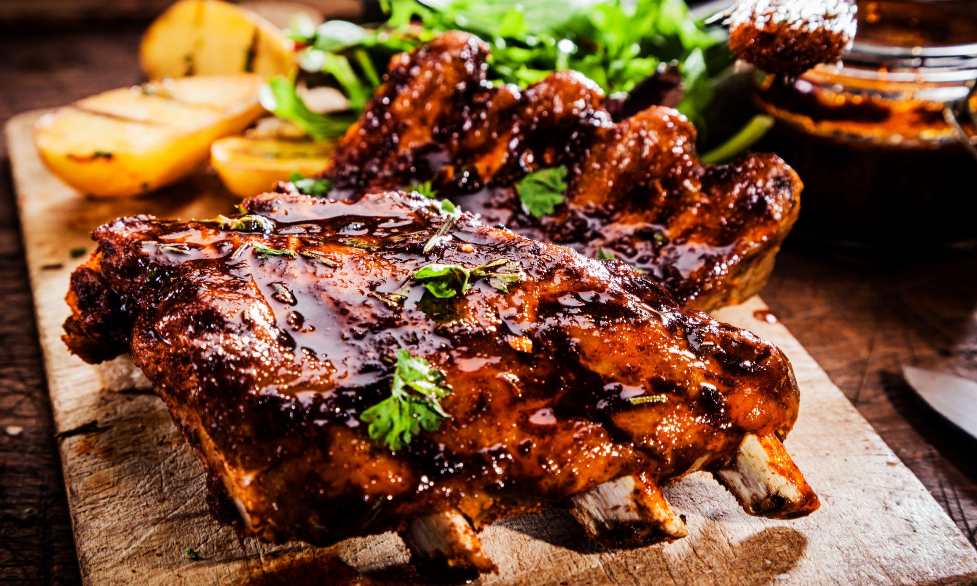 delicious barbecued ribs