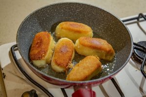 Картофельные котлеты с куриным мясом