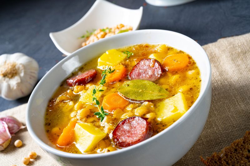 Суп с копченостями: рецепт с фото пошагово