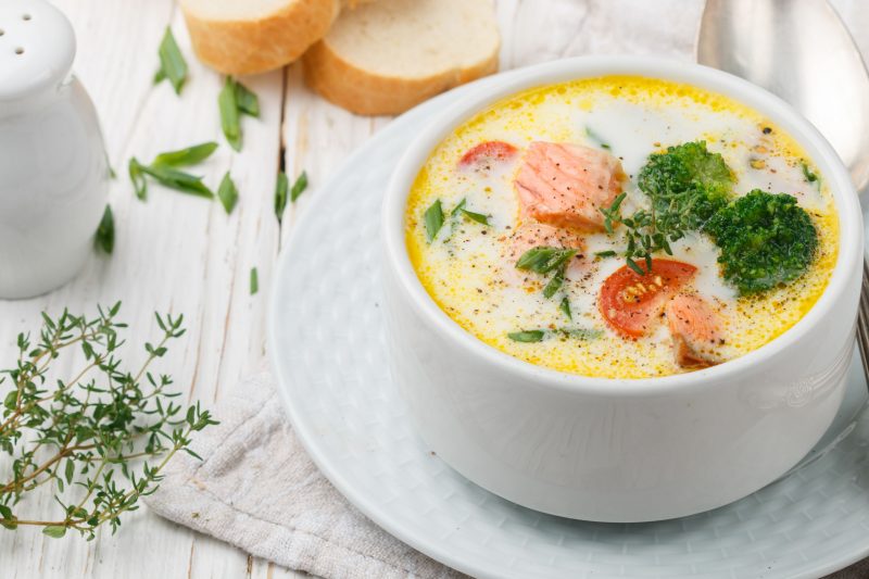 Сливочный суп из семги: изысканное первое блюдо для гурманов!