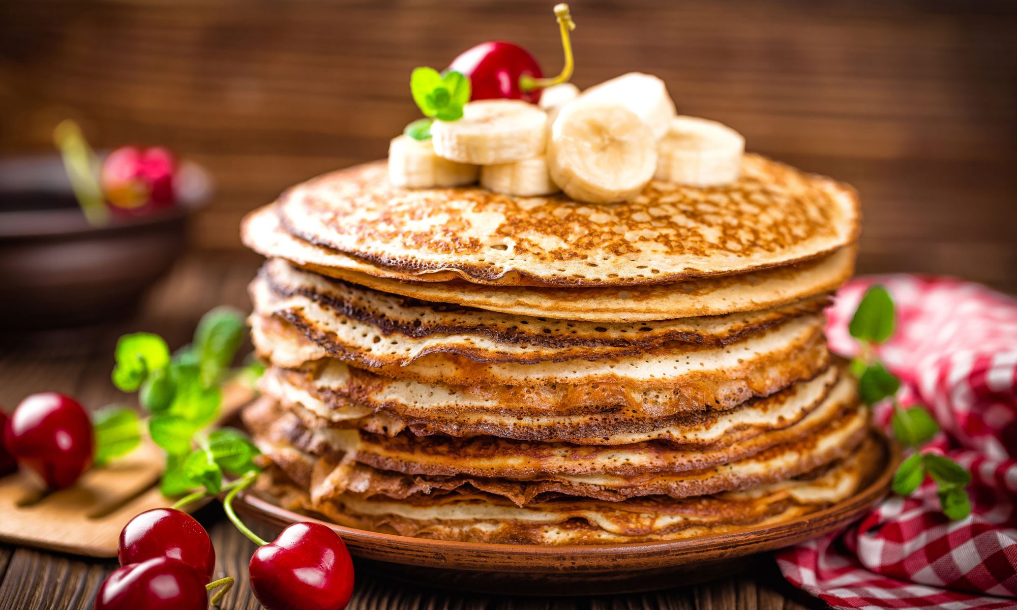 Блинный торт с манго