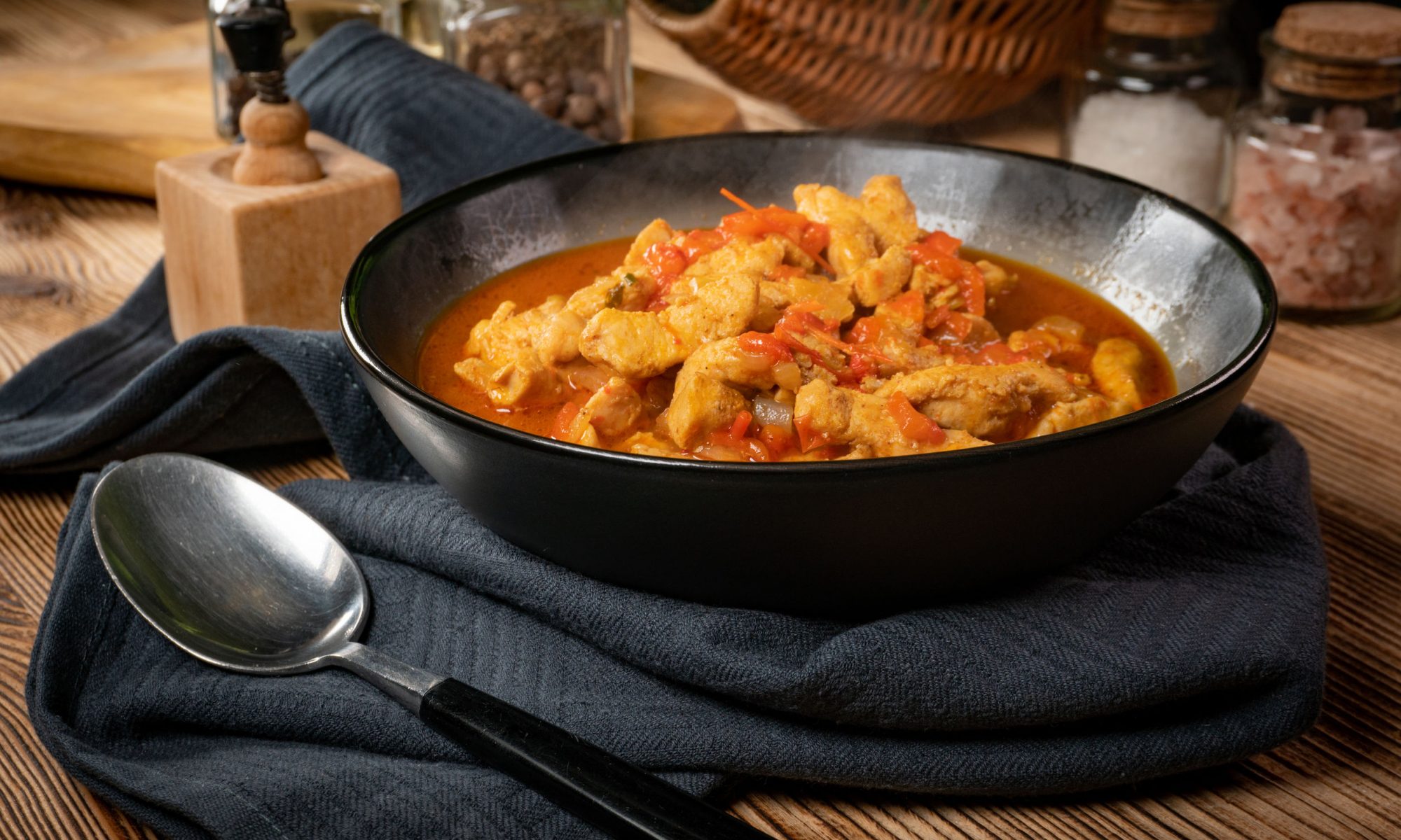 Фрикасе из индейки с весенними овощами