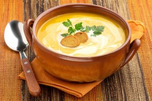 Крем-суп из печеной тыквы