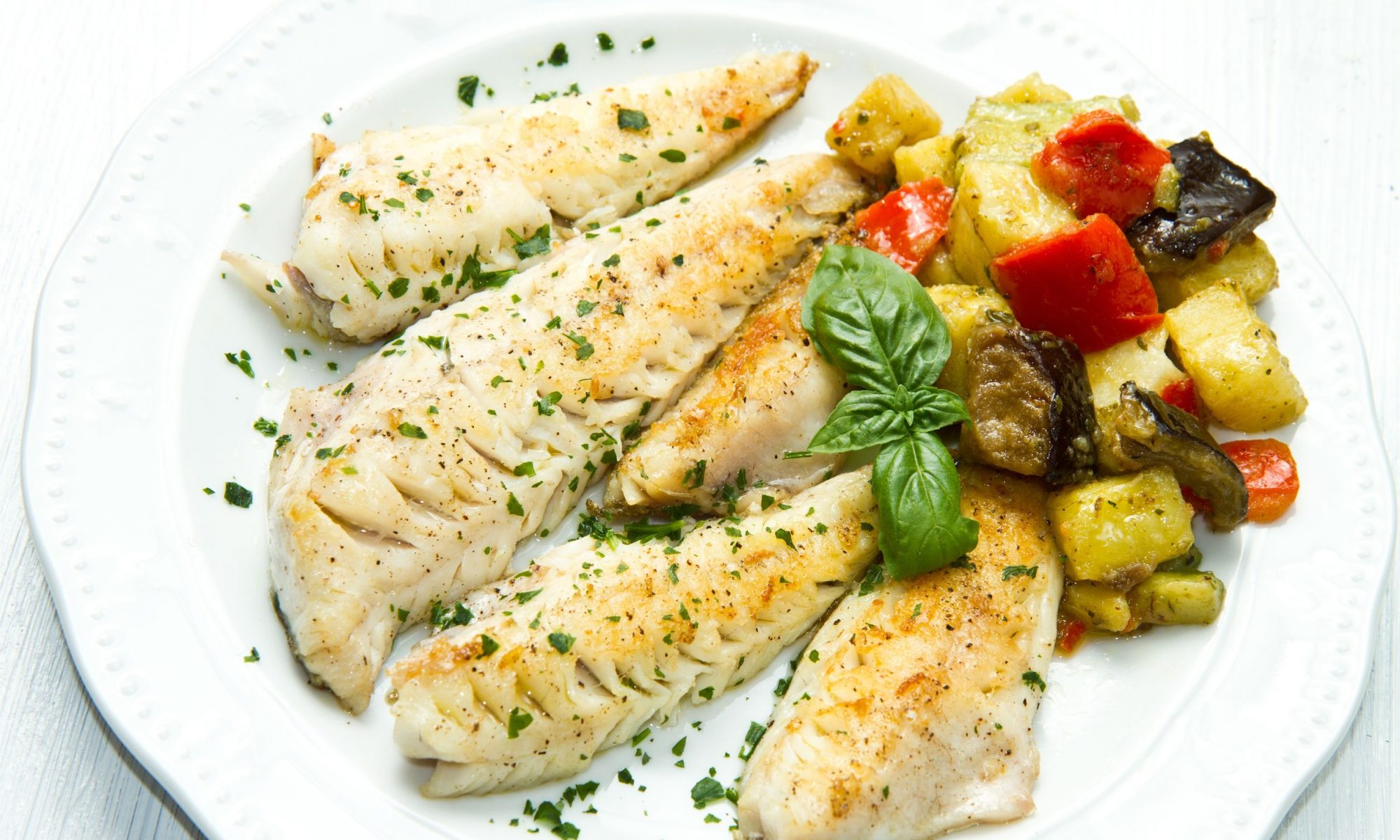 tasty healthy fish fille