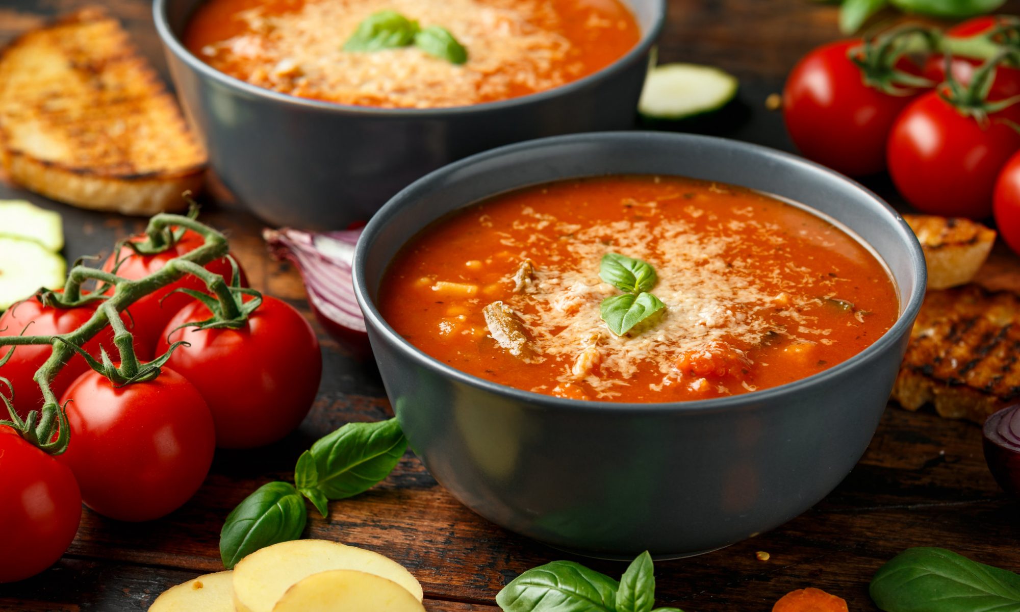 Ингредиенты для томатного крем-супа