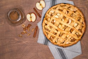 Овсяный пирог с яблоками