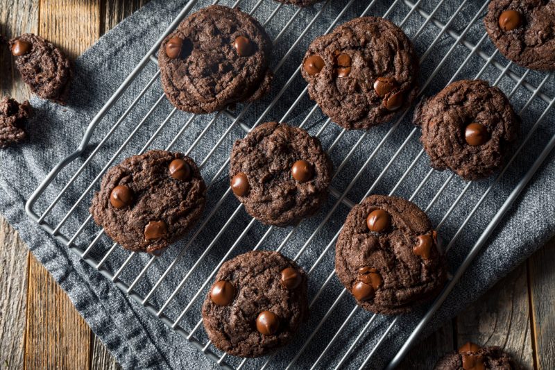 Пряное шоколадное печенье с фундуком