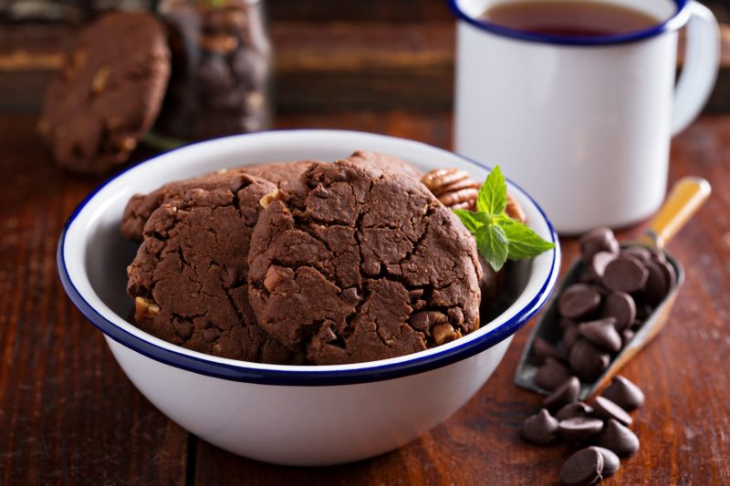 Шоколадное печенье брауни