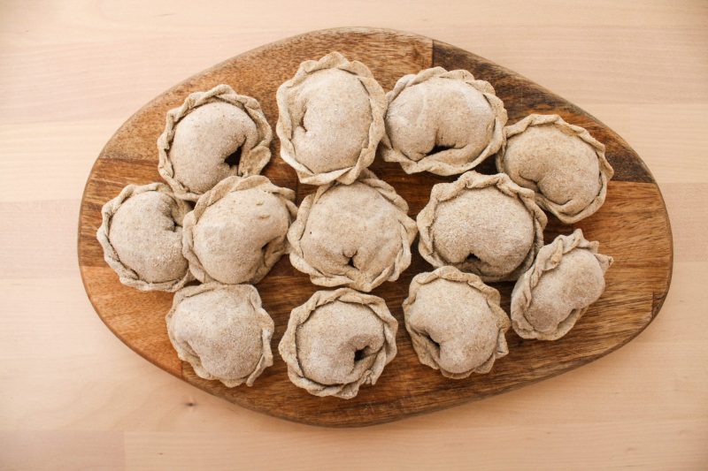 Домашние пельмени из ржаной муки