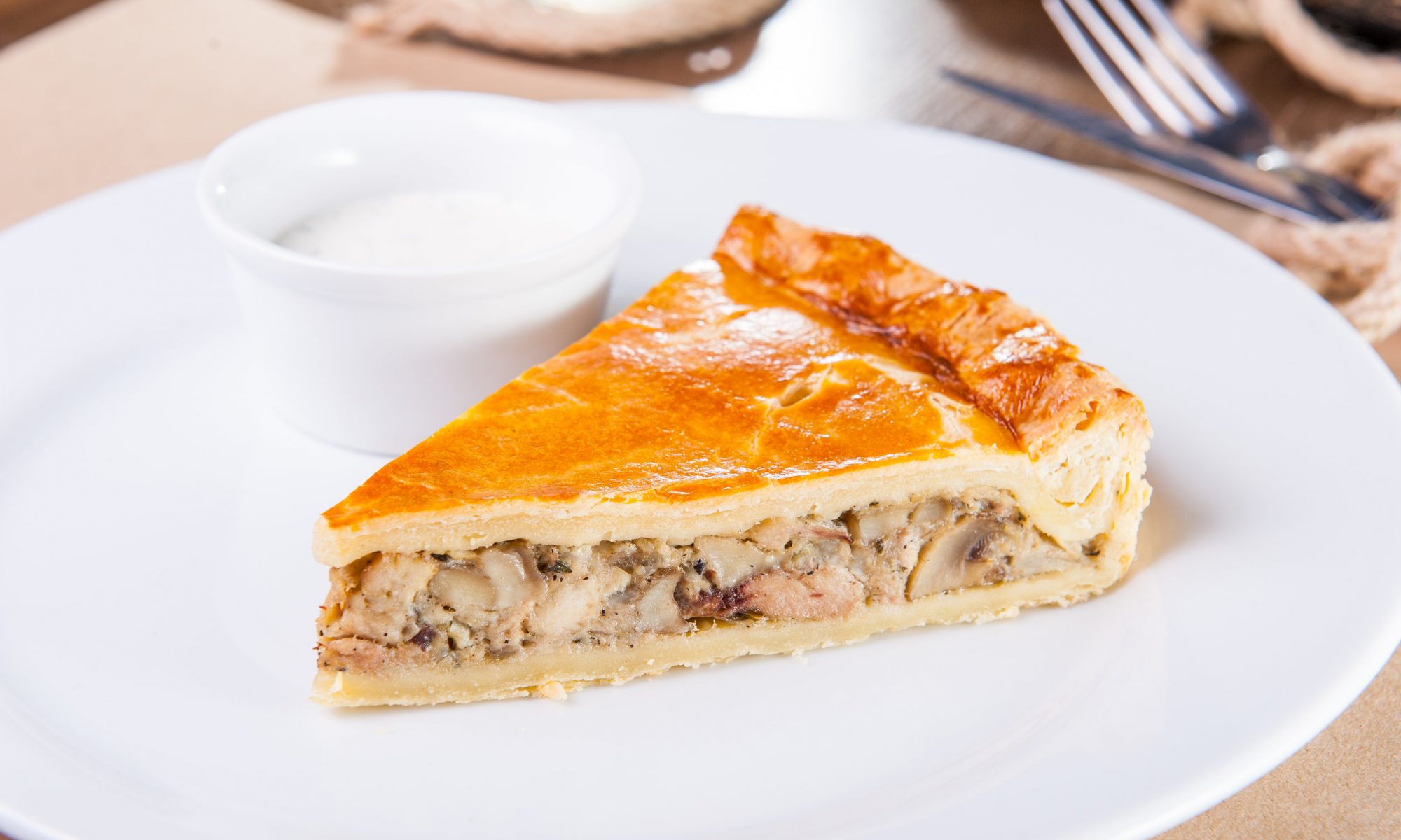 Пирог с картофелем и грибами