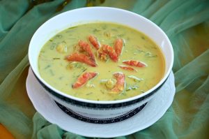 Суп с креветками и кокосовым молоком