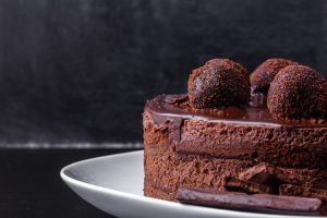 Трюфельный пирог с шоколадным ганашем