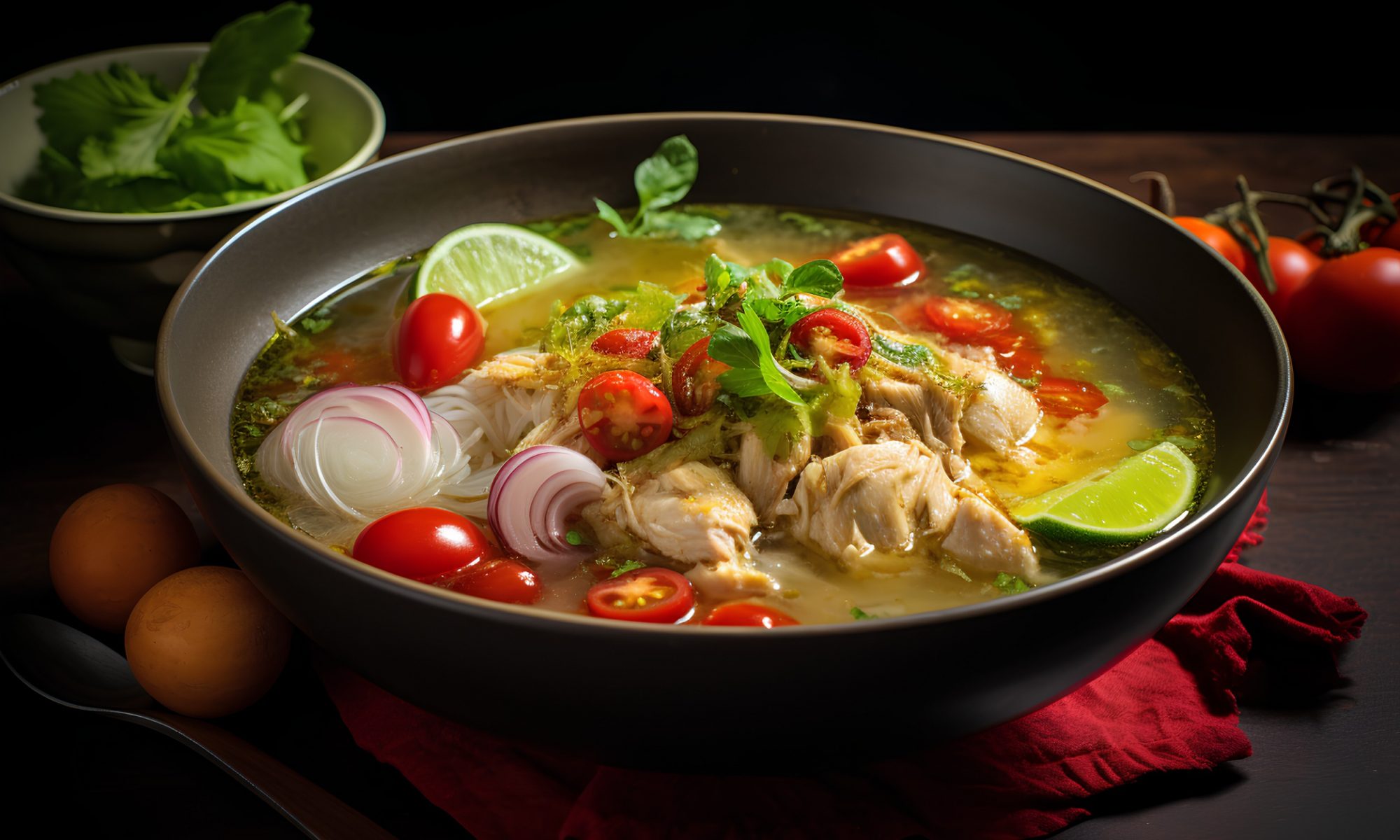 Сото Айам (Индонезийский куриный суп)