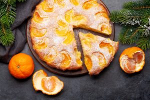 Пирог-перевертыш с мандаринами