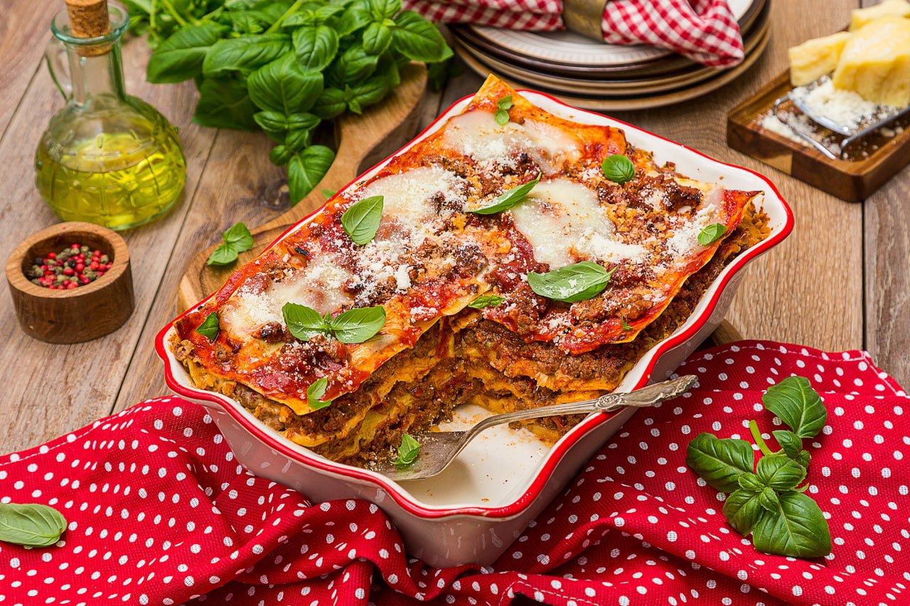 Лазанья с баклажанами и горгонзолой