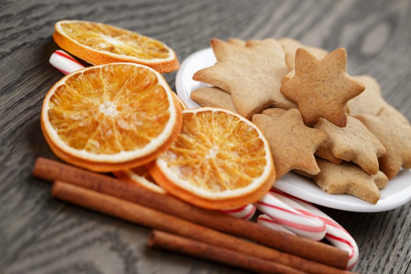 Апельсиновые звезды с корицей
